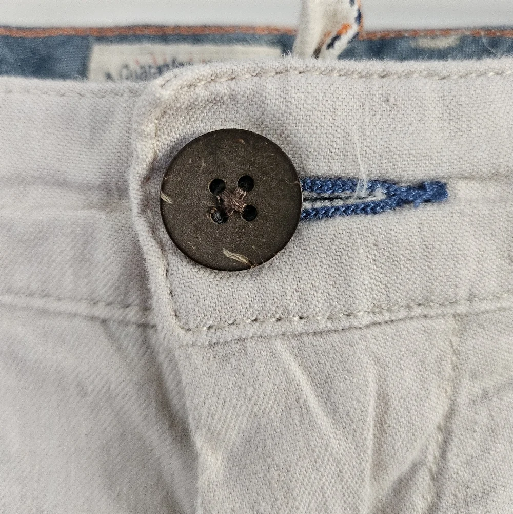 Faherty Linen Blend Shorts Mens Size 38 Beige Lightweight Summer Casual